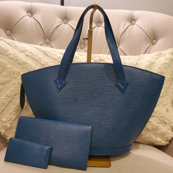 Louis Vuitton Saint Jacques Leather Tote + Wallet + Key Wallet Set Bundle - Picture 2 of 16